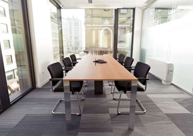 Impressive conference table.
