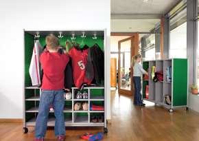 The mobile wardrobe.