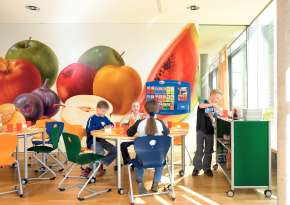 Area for the midday meal.