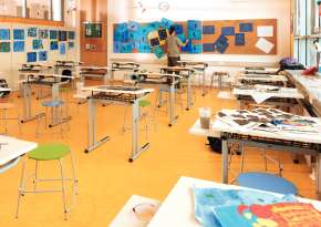 Subject-specific equipment for the art room.